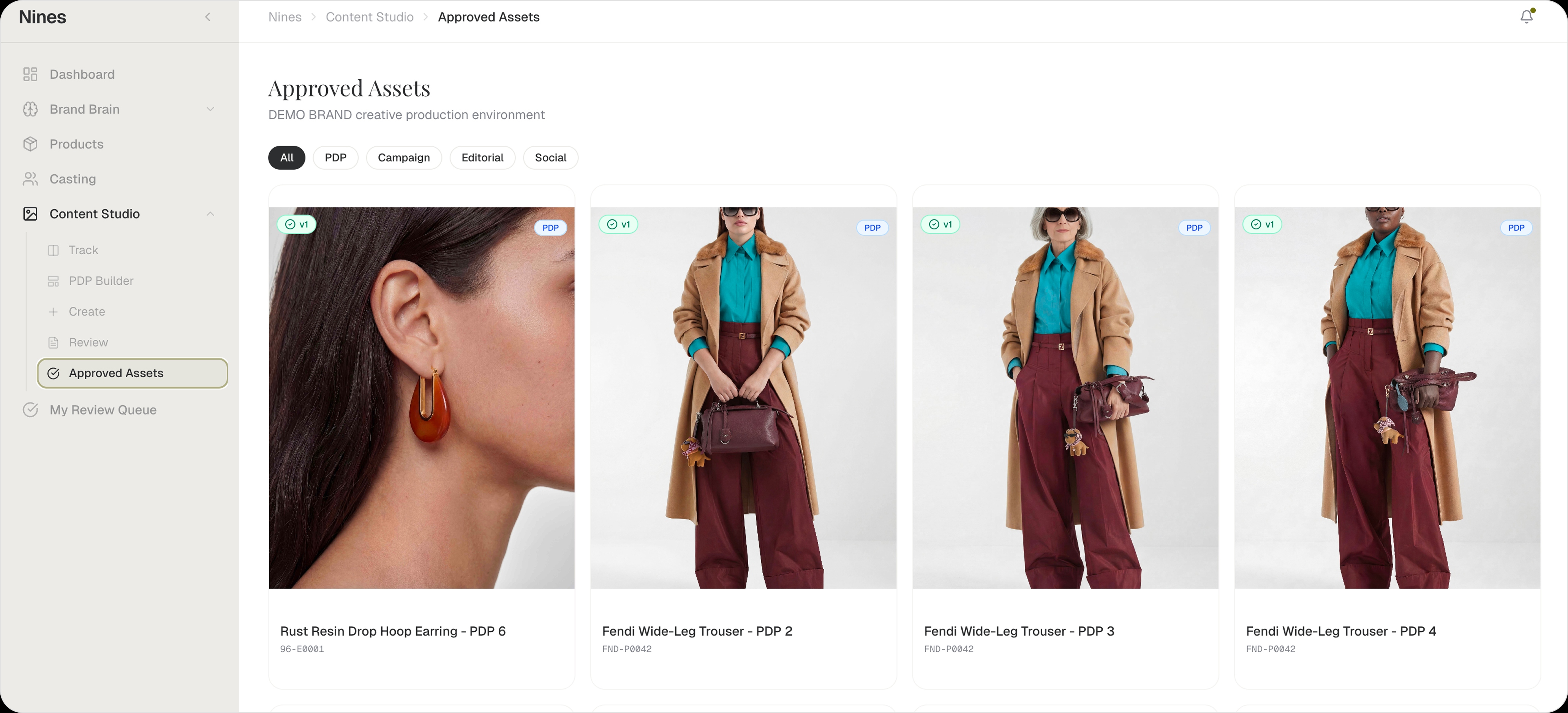 Delivery workspace view